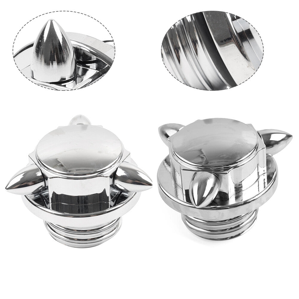 Left Right Thread Gas Cap Fuel Tank Cover for Harley Dyna Road King Sportster XL