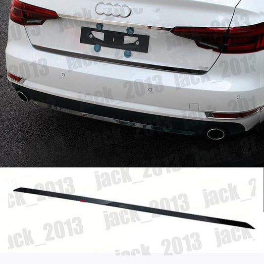 for Audi A4 B9 2017-2022 Black stainless Rear Bumper Protector Strip Trim