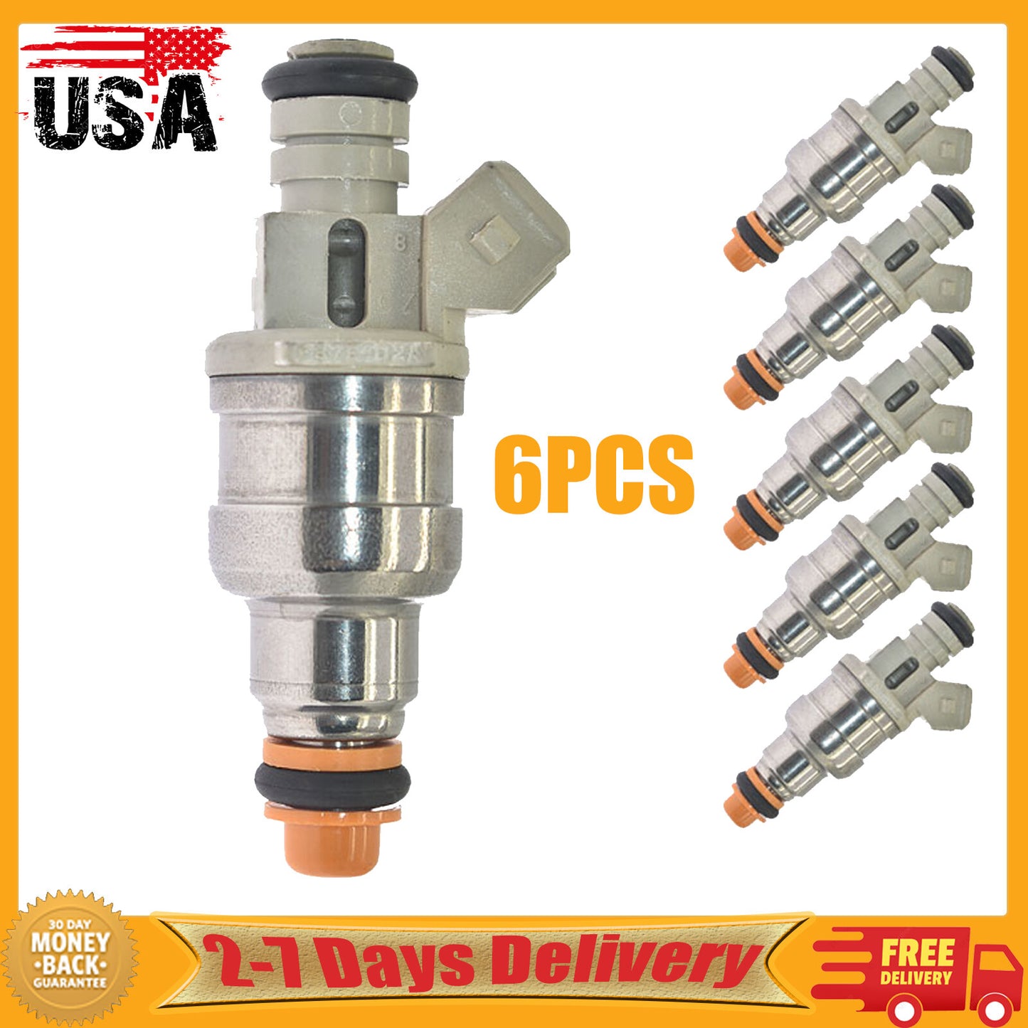 6x Fuel Injectors F87E-D2A For 1998-2001 for Ford Ranger for Mazda B2500 2.3L 2.5L I4