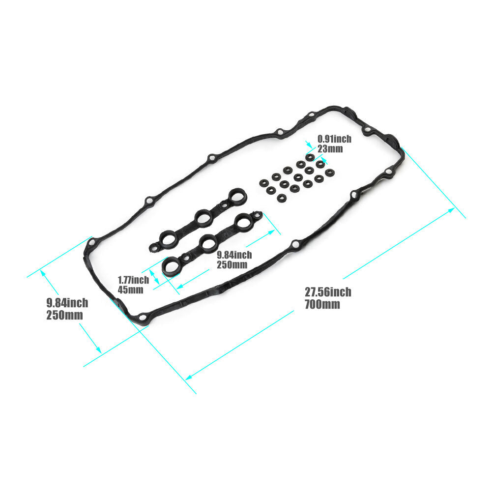 Engine valve cover suitable for BMW X5, Z4, M54, E46, 320i, 330Ci, 325Ci, E39, 525i, 530i, X3, E83