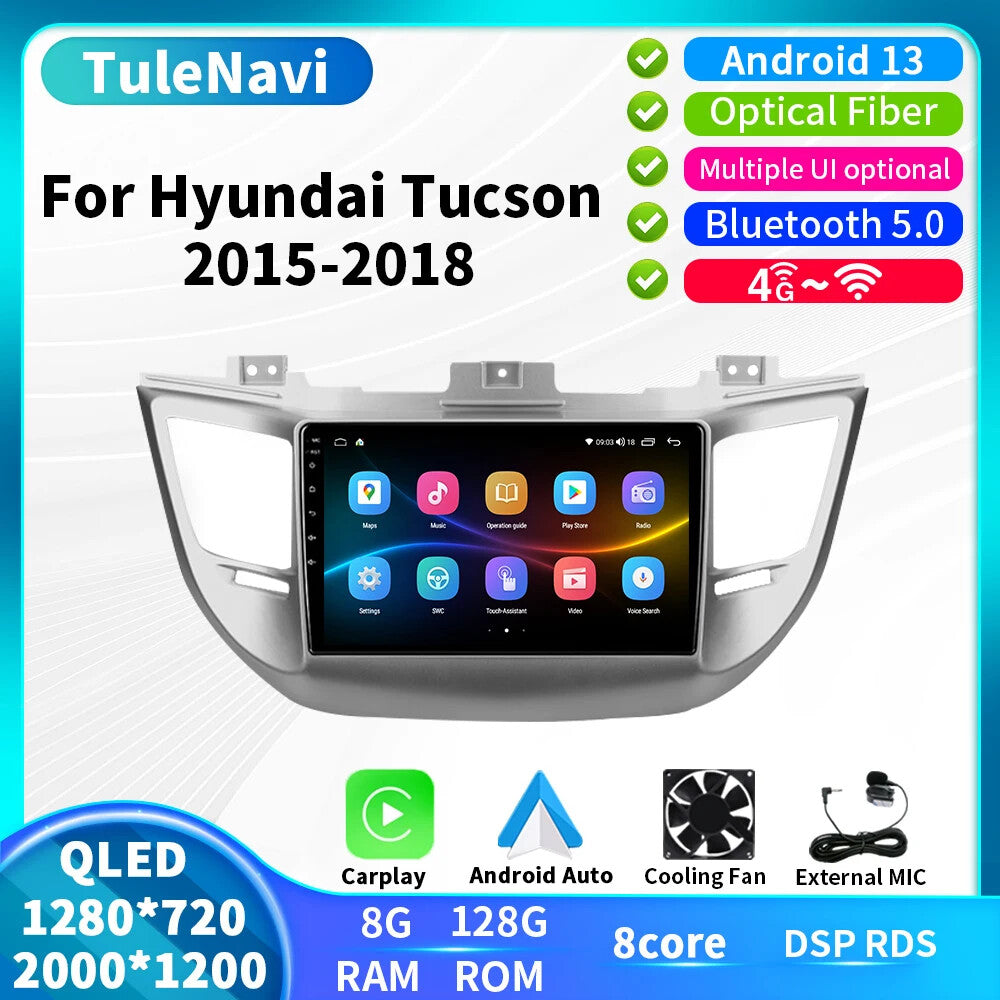 for Hyundai for Tucson iX35 3 2015-2018 Carplay Car Stereo Radio GPS Player Screen