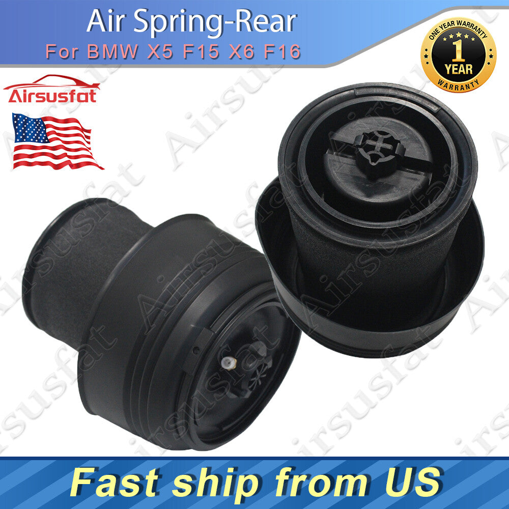 2Pcs Rear Left+Right Air Suspension Spring Bag for BMW X5 F15 X6 F16 37126790079