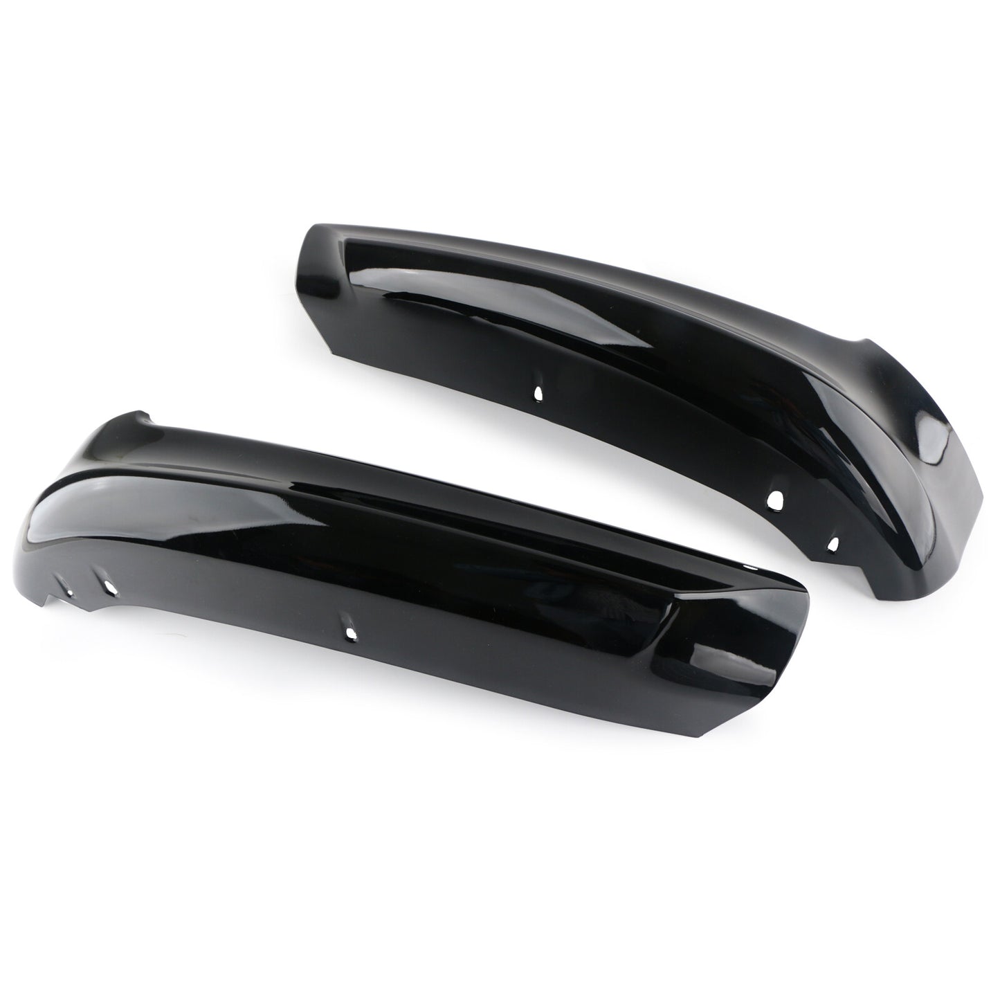 Suitable for 2005-08 for BMW E90 3 Series 4Dr Sedan front bumper splitter kit, black.