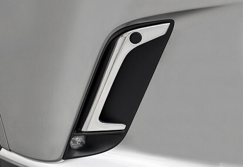 Chrome Steel Front Fog Light Lamp Frame Trim for Lexus RX350 350h 500h 2023-2024