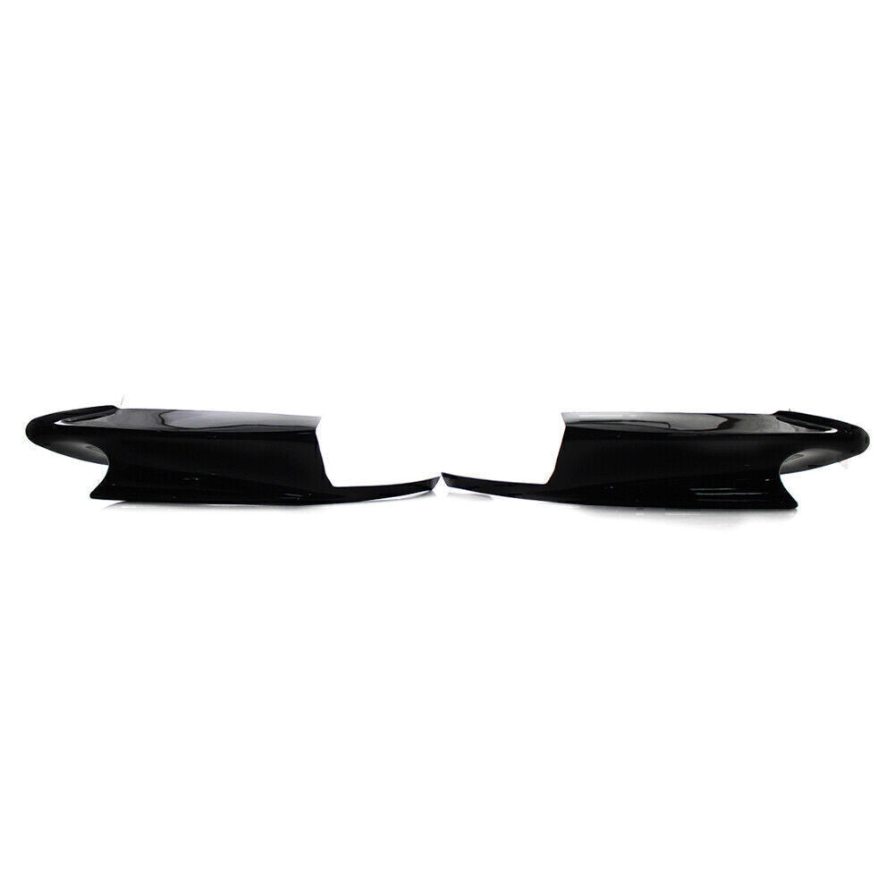 2x Gloss Black Front Bumper Splitters Lip Fit for BMW E92 2006-2009 M3 2008-2013 12