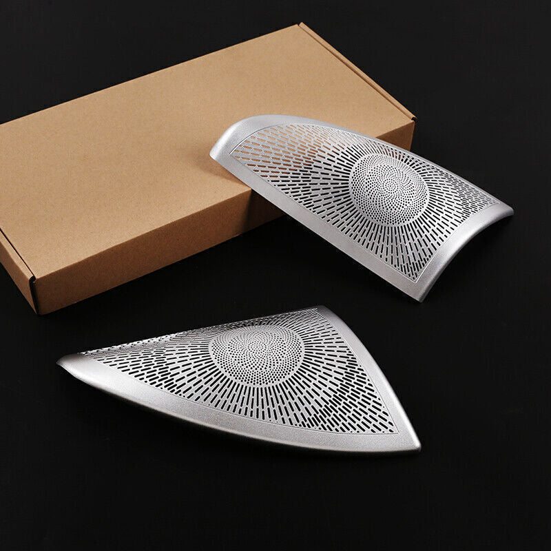for Range Rover Sport 2010-13 Silver Aluminum A Post Speaker Frame Cover Trim 2X