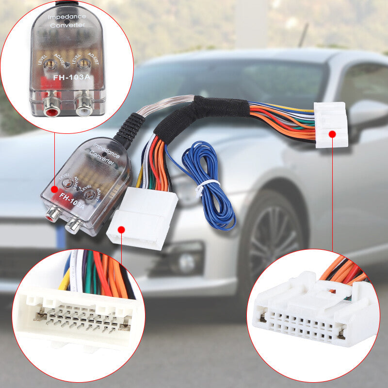 Factory Radio Add A Subwoofer Amplifier Harness Plug Play Fit for Nissan for Subaru