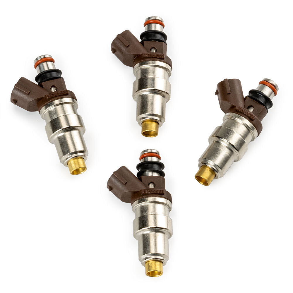 Set of 4 23250-75050 fuel injectors for Toyota Tacoma 4Runner T100 2.7L 2-Hole