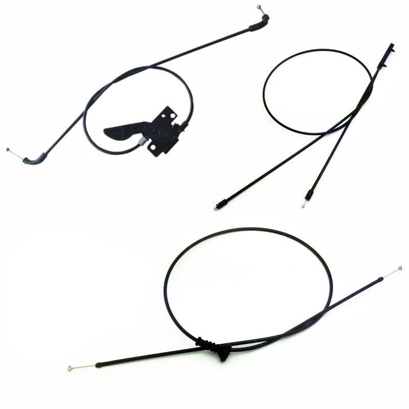 3-Pack Capped Latch Release Cables for BMW 09-18 640i 650i 528i M6 550i F07 F10 F10