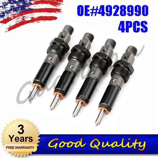 4-pack 4928990 390KAL59P6 diesel fuel injectors, new Repair for 4BT engines.