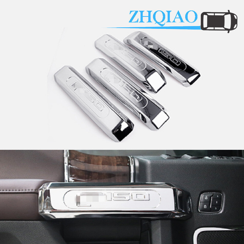 4PCS Chrome Accessories Inner Door Handle Cover Trim for Ford F150 2015-2019