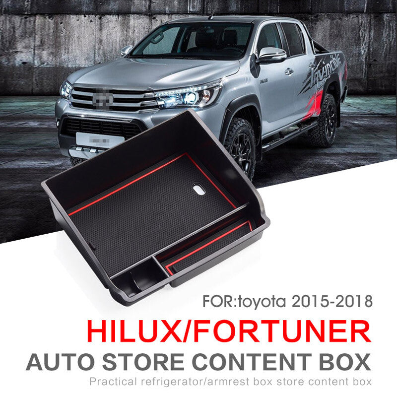 Armrest Storage Box for Toyota Hilux SR5 2015 ~ 2022 REVO Fortuner Accessories