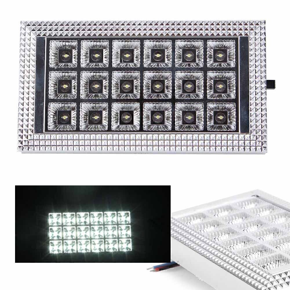 18 LED Roof Ceiling Vehicle Reading Lights Car Interior Lamp Bulb White DC 12V