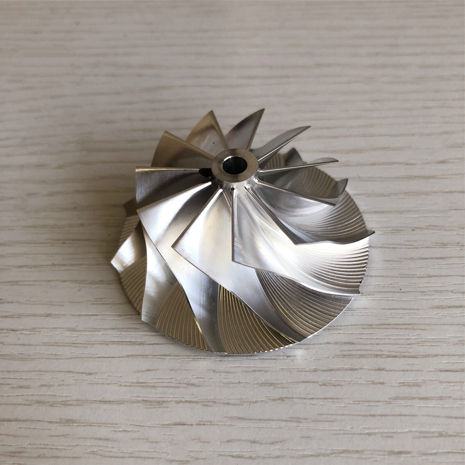 RHF4H 43.50/60.00 mm 11+0 Blade High-Performance Turbine Billet Compressor Wheel