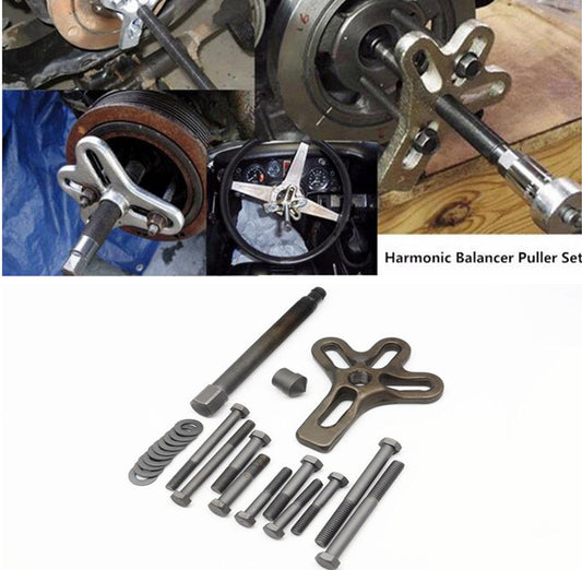 DIY Metal Car Harmonic Balancer Puller Steering Wheel Gear Crankshaft Damper 23x