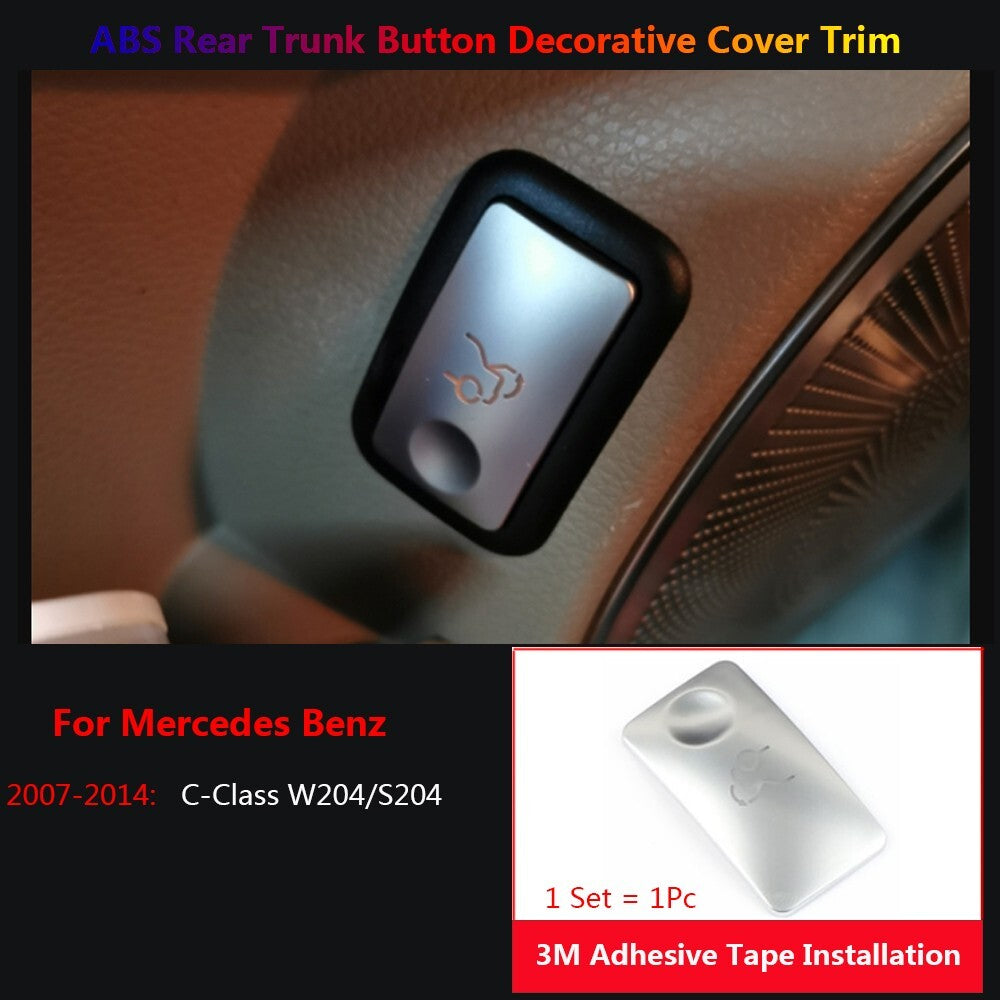 for Mercedes-Benz C W204 Car Interior Rear Trunk Switch Cover Trim Accessories