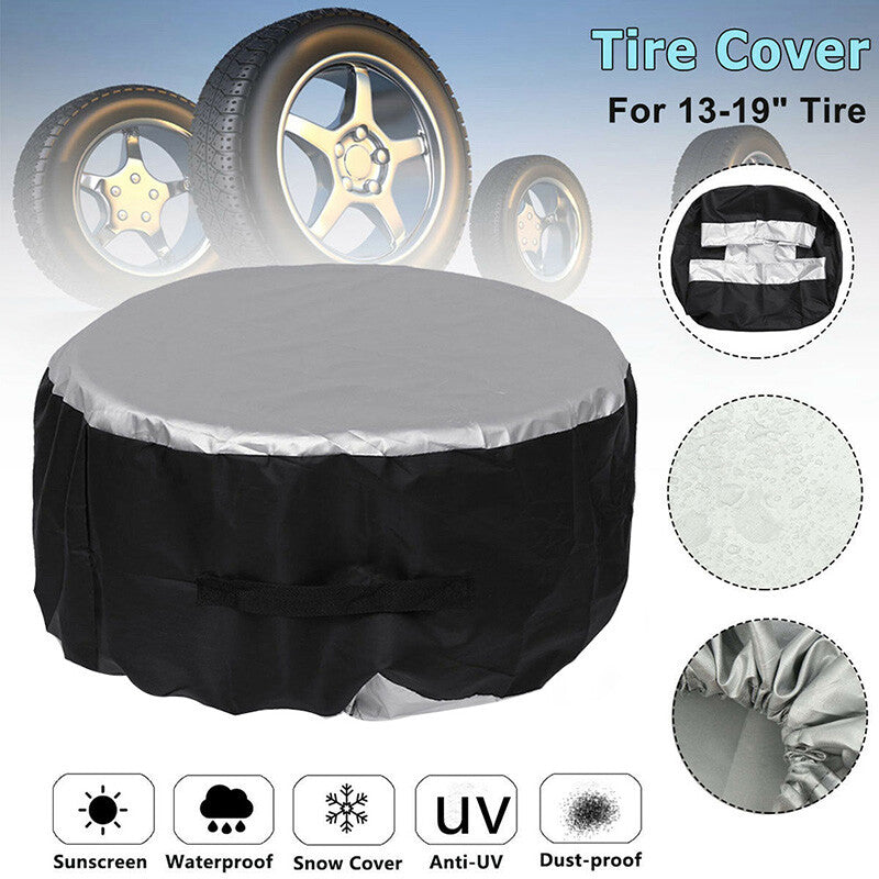 13-19 inch car tire spare cover, tire wheel storage bag cover, protective Oxford cloth