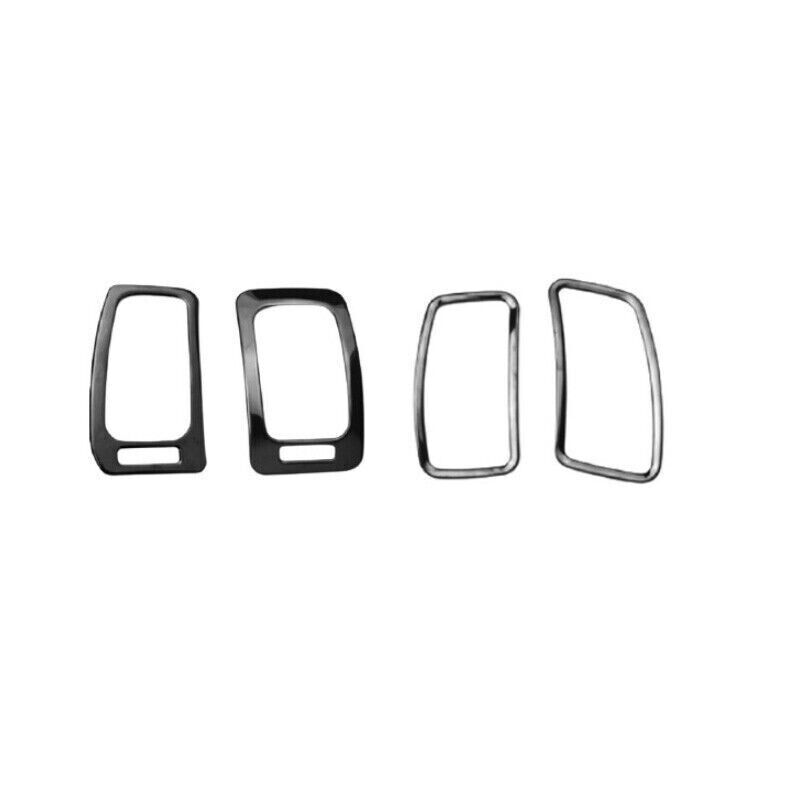 LR AC Air Outlet Vent Frame Cover Trim Fit for Kia K3 Forte 2014-18 Black Steel