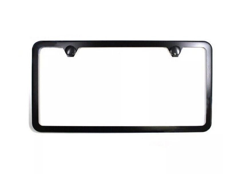 Car license plate frame cover cap, trunk lid, 2-hole ultra-thin black, suitable for BMW .