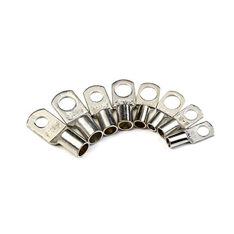 60-piece set of copper lug battery cable ring connector terminal kit