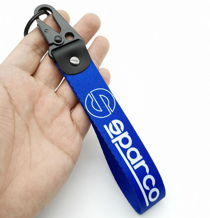Suitable for Audi for A5 car keychain/key ring, dark brown leather horseshoe buckle gift.
