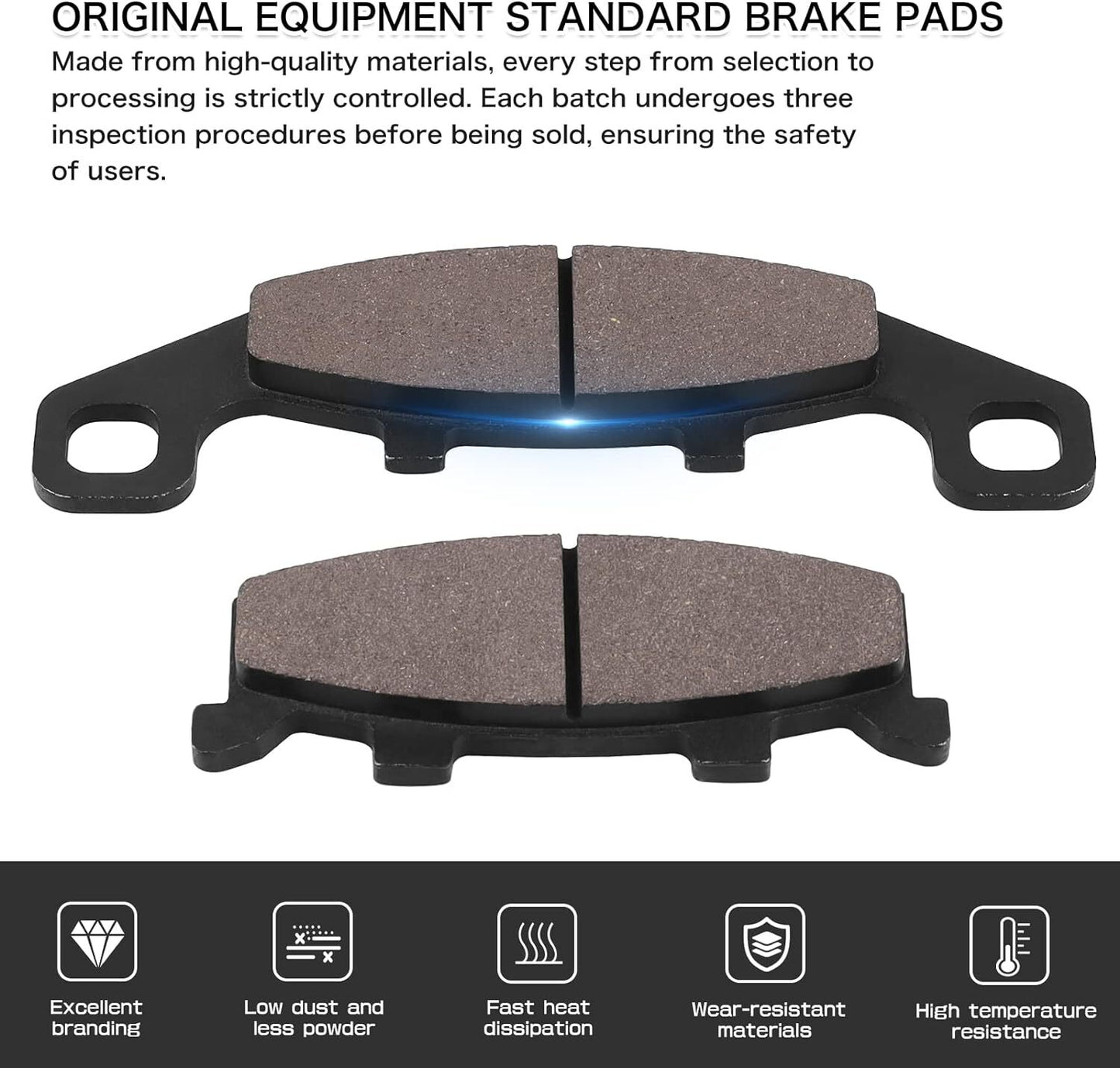 Front and Rear Brake Pads for Kawasaki Zephyr ZR 550 ZR550 B4/B5/B6 1995 1996