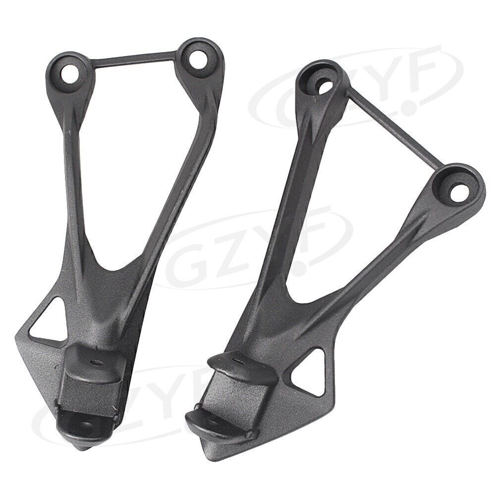 Passenger Footrests Foot Pegs Hanger Assembly Kit Fit 05-08 for Kawasaki ZX-6R
