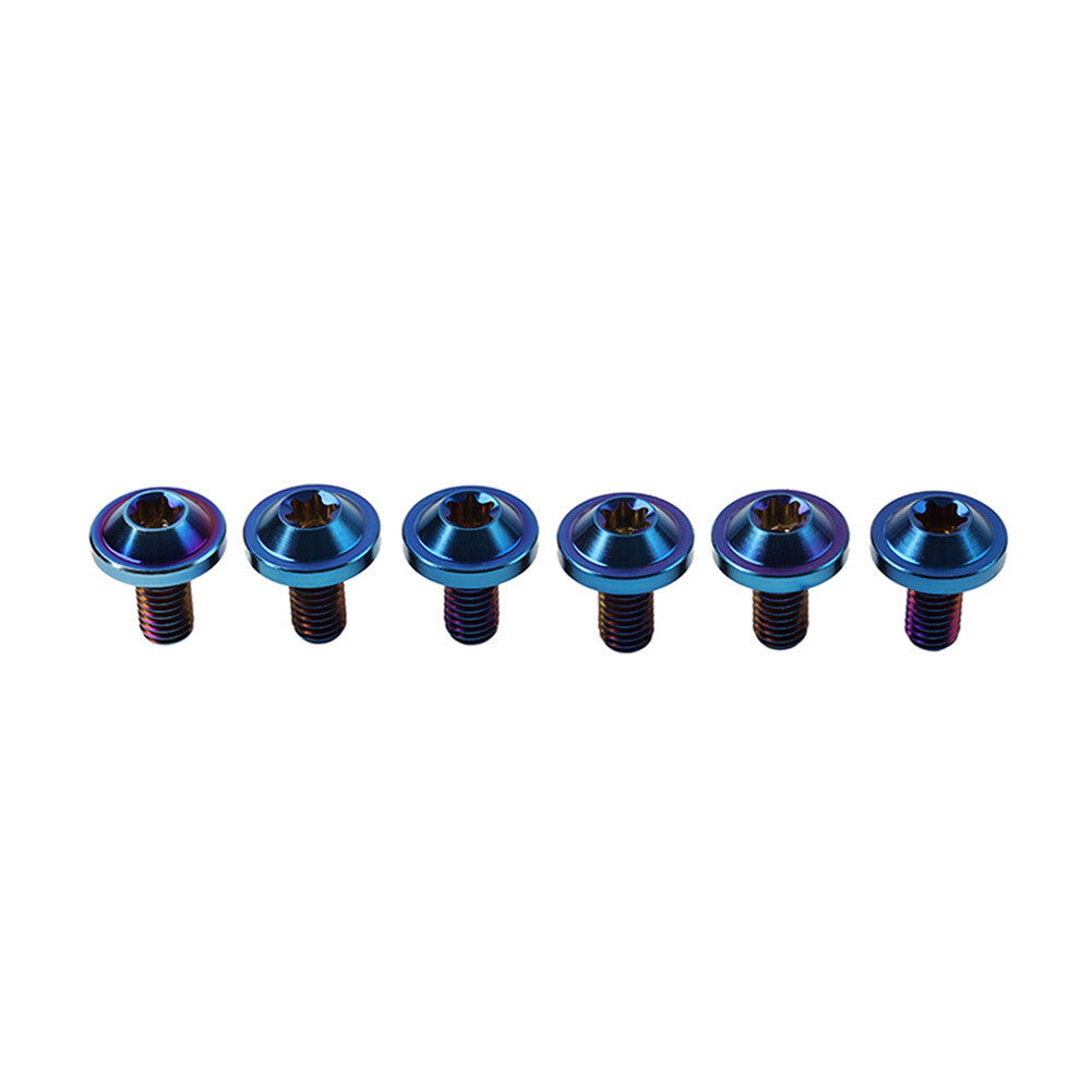 6pcs Alloy Bolts Truss Torx Head Screws M6x10mm For Bike Motorcycle
