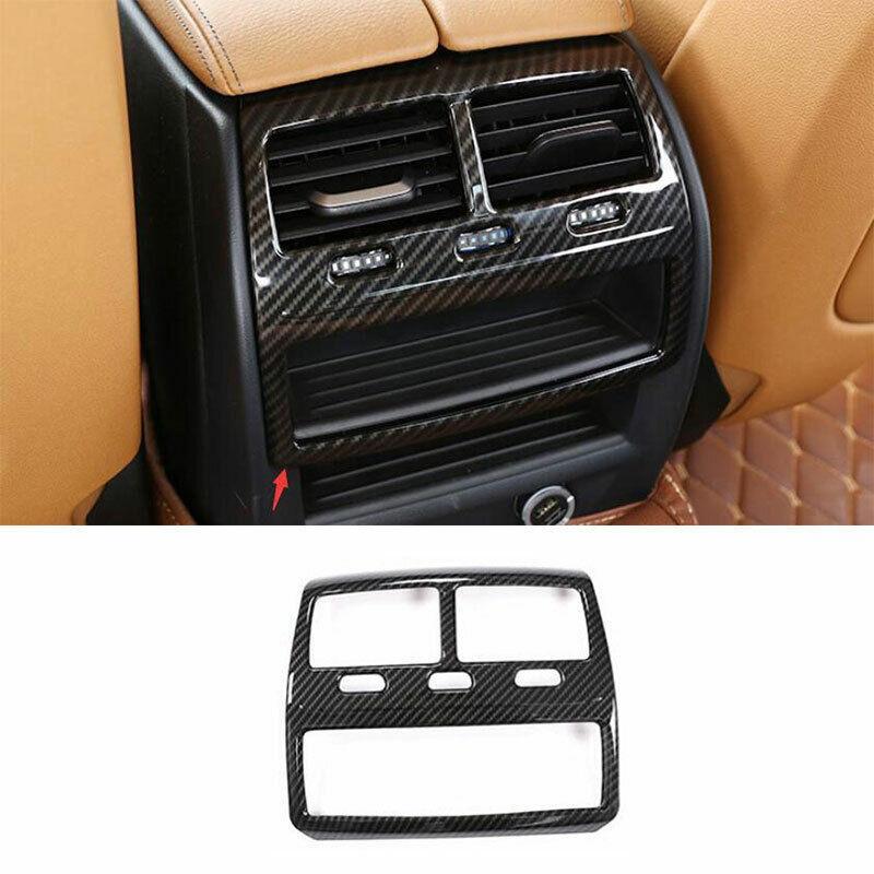 for BMW 5 Series 2018-2021 2022 Carbon Fiber ABS Rear Air Outlet Vent Cover Trim