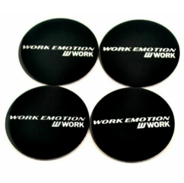 New 4x45mm black wheel decals, rim decals, wheel stickers, work-related emotional decals.