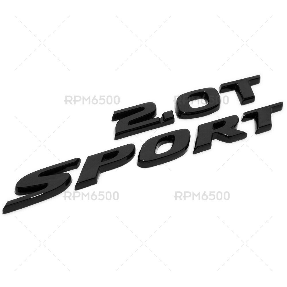 FIT for Honda 2.0T Sport Luggage Rear Trunk Lid Logo Badge Nameplate Emblem Black