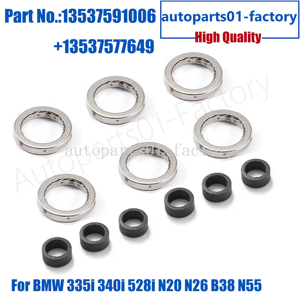 12pcs Fuel Injector Gasket Ring Element for BMW 335i 340i 528i N20 N26 B38 N55