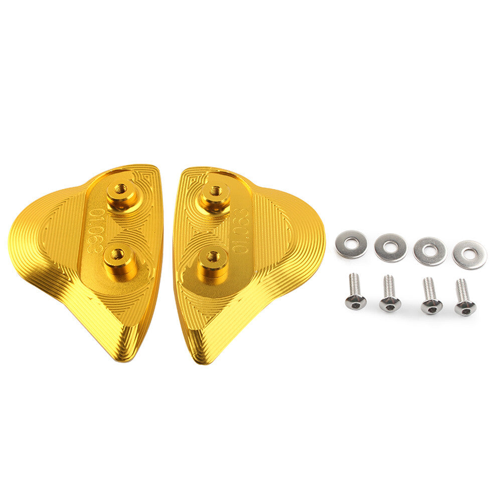 Rearview Mirror Block Off Plates Mount Cover Fit for Yamaha YZF-R6 YZFR6 17-22 Gold