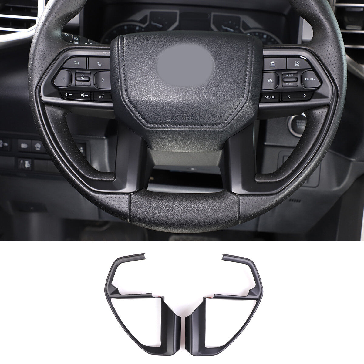 Carbon fiber air conditioning vent socket cover decoration for Toyota Tacoma 2016-22