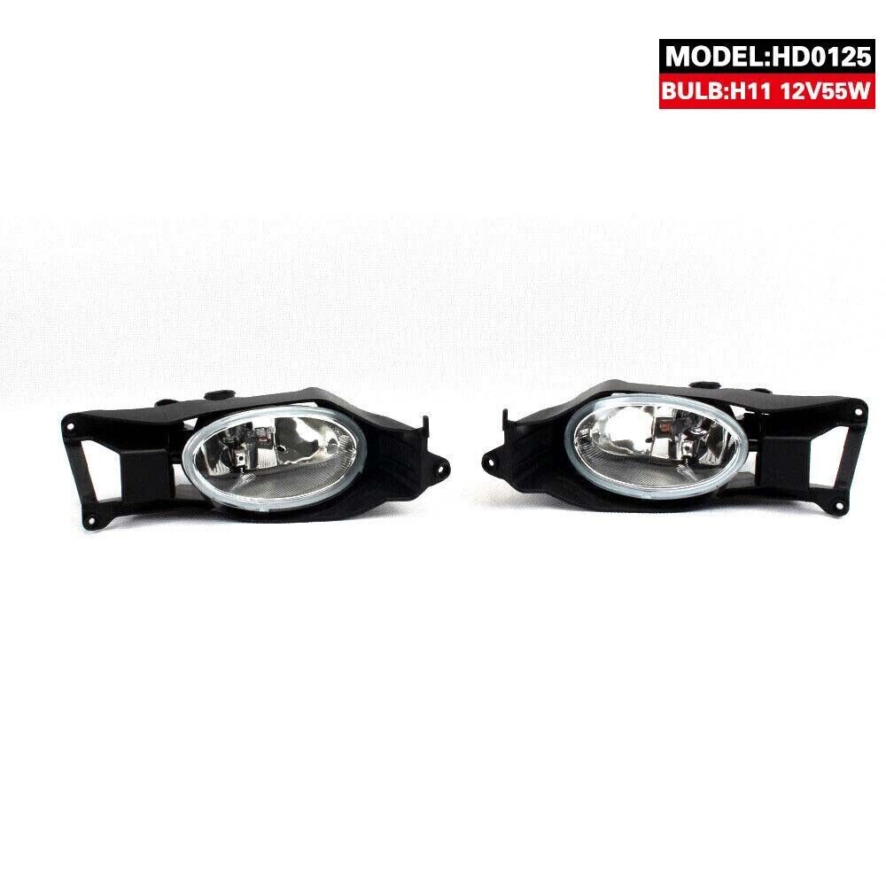 Front Bumper Fog Lights Lamp w/Cover+Wiring Set Fit for Honda Sport 2012-2013