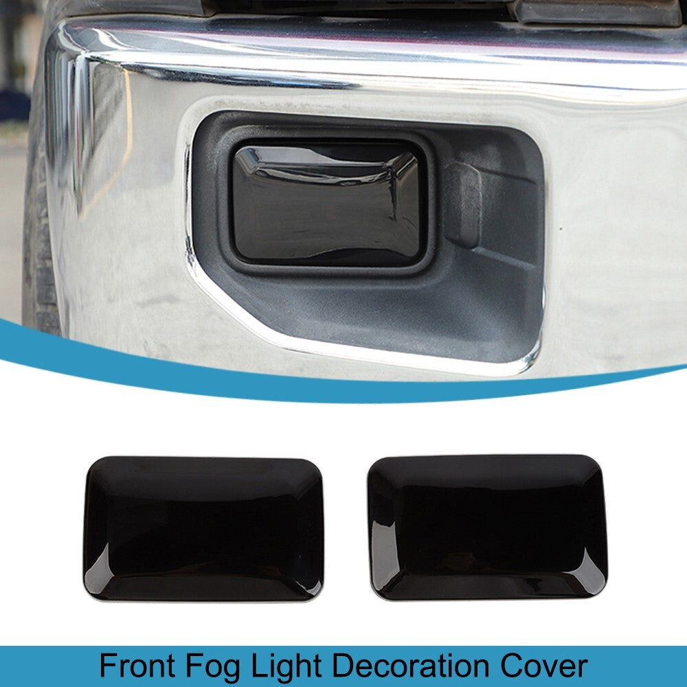 2PCS Front Fog Light Lamp Decoration Cover Trim Bezels for Ford F150 2015-2020