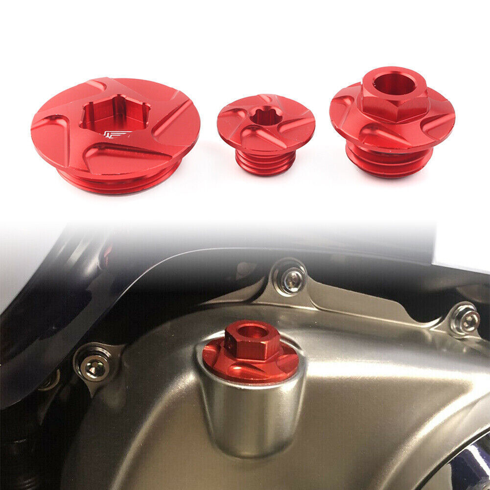 CNC Red Engine Timing Bolts Oil Plugs fits for Honda CRF150R CRF250R CRF450R CRF450X