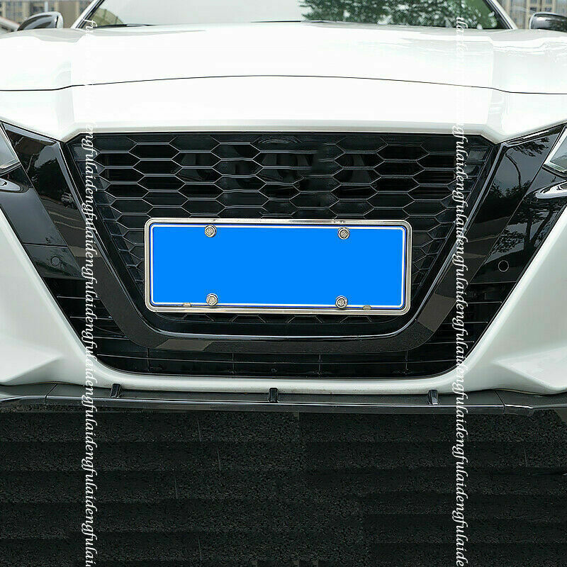 3For for Nissan Altima 2019-2022 Piano black FRONT Bumper Grills Moulding Cover Trim