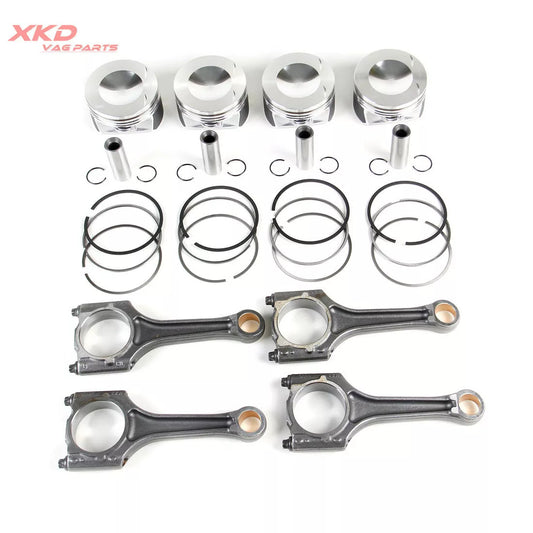 4  Piston Ring Assembly Con Rod 20mm Fits for Volkswagen for Golf , for Jetta , for Audi A4 BPY BPG BWT