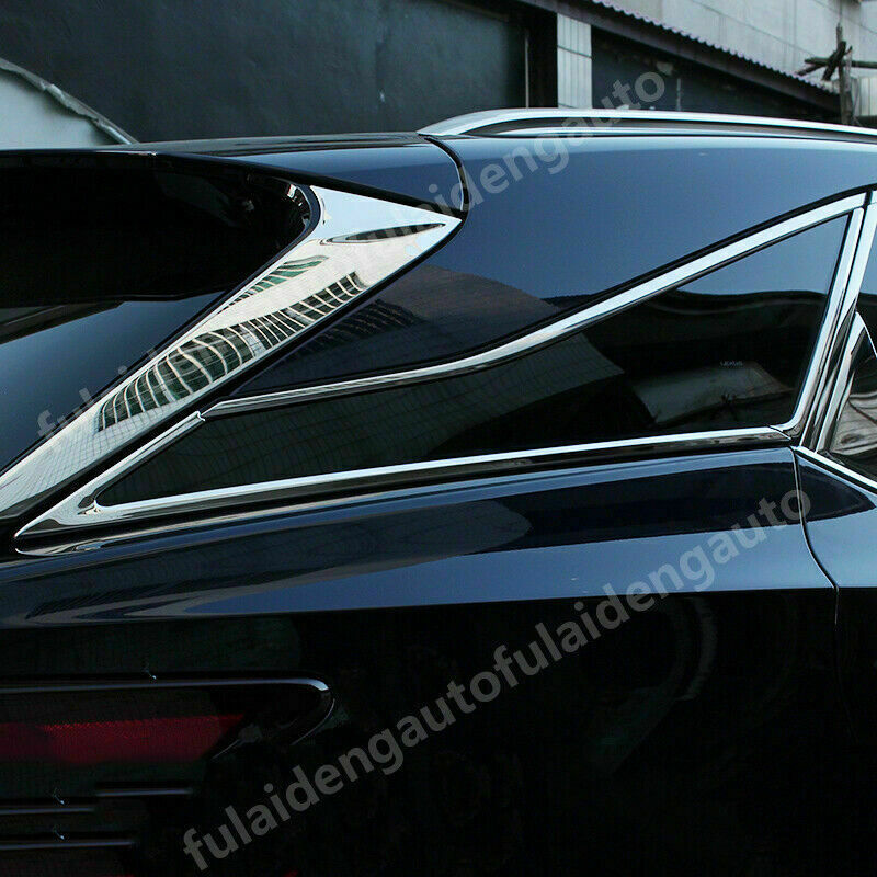 for Lexus RX350 RX450H 2016-2021 Chrome Rear Window Sill Side Molding Strip Trim