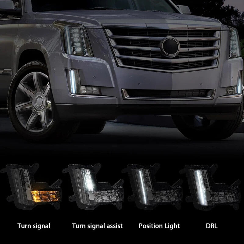 Left LED DRL FogLight Daytime Running Light for Cadillac for Escalade ESV 2015-2020