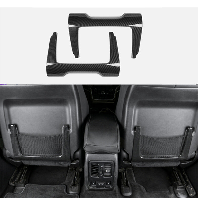 for Jeep Grand Cherokee 2011-2021 Carbon Fiber Car for Seat Back Storage Frame cover