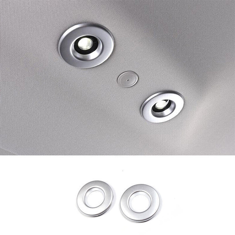 for Honda CR-V CRV 2023-2024 Silver Rear Roof Reading Light Lamp Ring Cover Trim