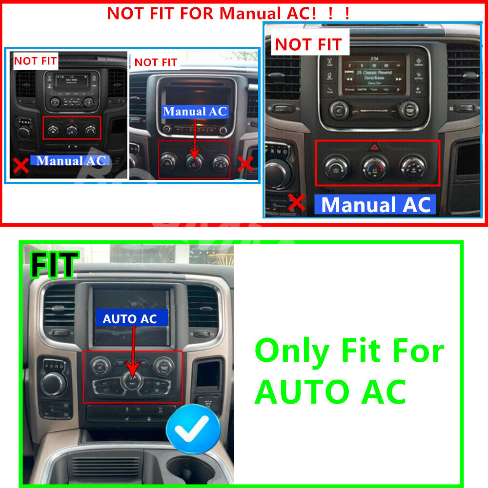 9in Car Stereo Radio Fit for Dodge for RAM 1500 2500 2013-2018 W/Camera For Carplay