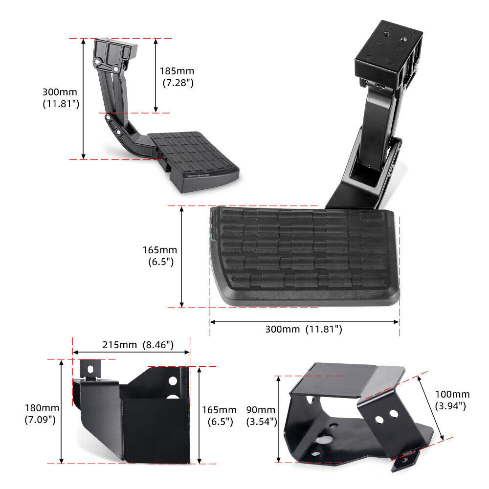 Rear Bedstep Retractable Bumper Truck Tailgate Step for Dodge for Ram 1500 2500 3500