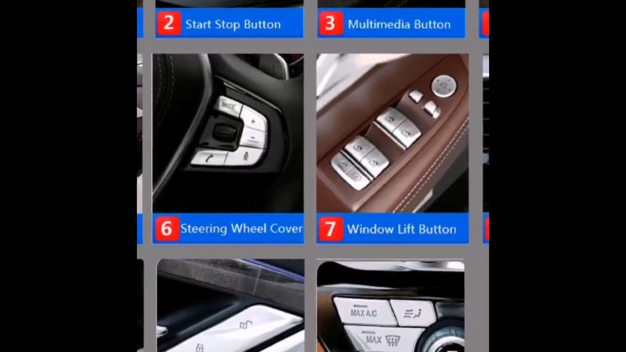 for BMW 5 Series X3 X4 G30 G01 G02 2018 Car Interior Handbrake Switch Cover Trim