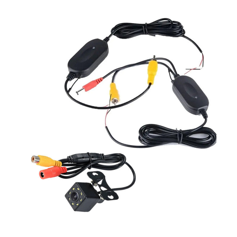 Car Rear View Reverse LED Camera 2.4G RCA Video Wireless Transmitter Receiver