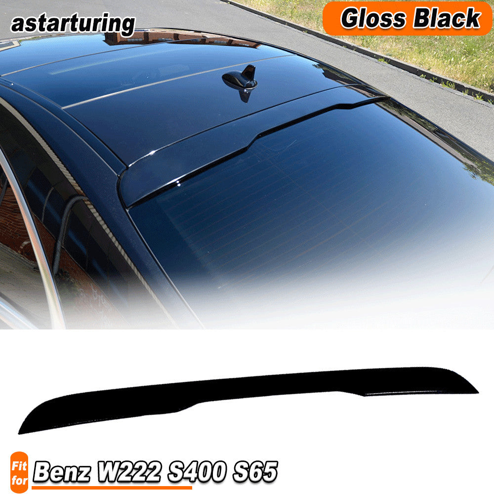 Fit for Mercedes-Benz W222 S400 S65 2014-2020 Gloss Black Rear roof spoiler Wing