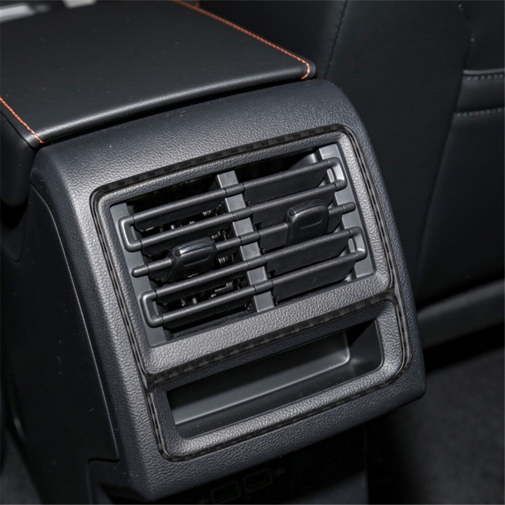 Rear for Seat Air Vent Outlet Frame Carbon Fiber Trims for VW for Golf 8 MK8 GTI 2021