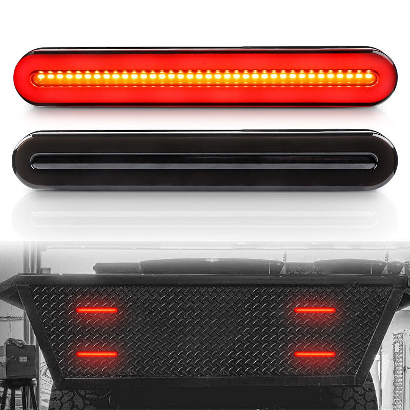 2X 36 LED Car Truck DRL LED Lights Bar Brake Flowing Turn Signal Stop Tail Strip